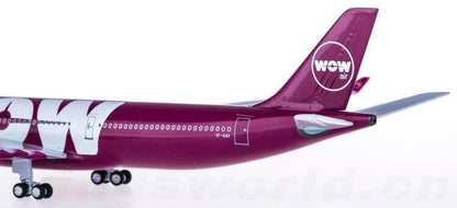 1:400 AeroClassic WOW AIR AIRBUS A330-300 Passenger Airplane Plane Diecast Model