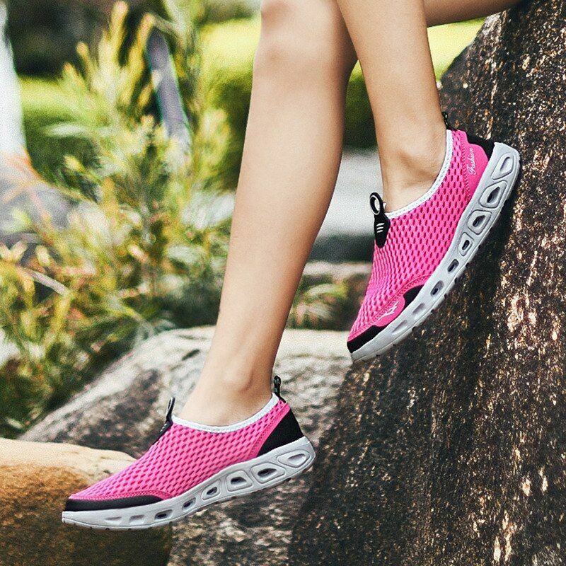 Summer Water Shoes Beach Mesh Quick Dry Breathable River Swimming Slip-on 35-48