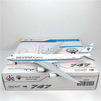 1:400 JC Wings STATE OF KUWAIT BOEING B747-8 Passenger Airplane Diecast Model