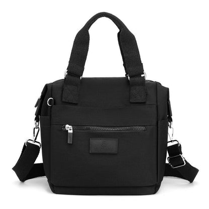 Large Travel Crossbody Bag Zipper Multiple Pocket Handbag Waterproof Nylon Purse