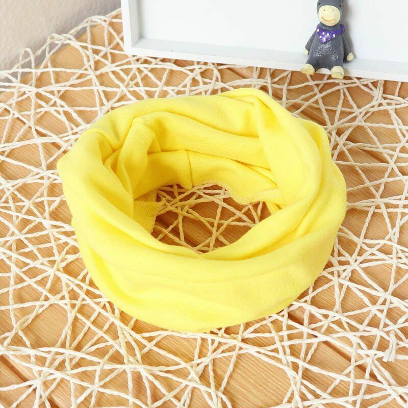 Hats Scarf Solid Knitted Cotton Baby Children Warm Earmuffs Colorful Crown Caps