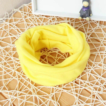 Hats Scarf Solid Knitted Cotton Baby Children Warm Earmuffs Colorful Crown Caps