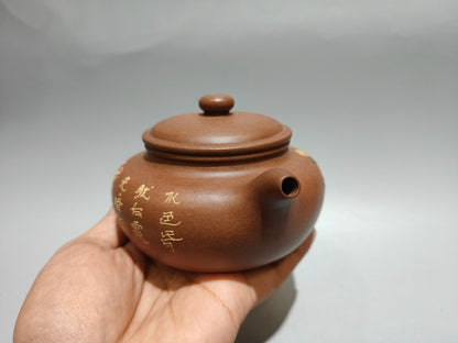 Chinese Yixing Zisha Clay Handmade Exquisite Flowers&Birds Teapot 31317