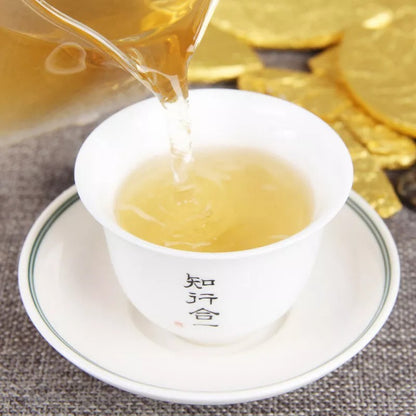 500g LaoBanZhang ancient puerh trees tea Gold leaf Raw pu-erh Uncooked puerh tea