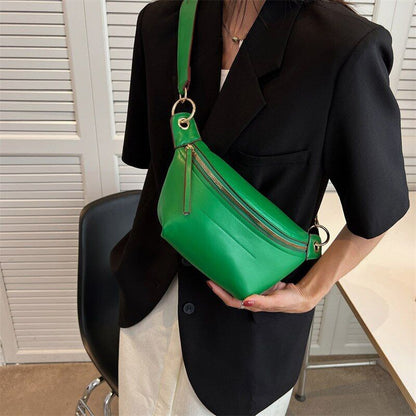 Waist Bag Women Leather Chest Bags Belt Bag Women's Shoulder Crossbody Bag