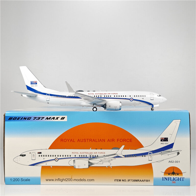 1:200 Inflight ROYAL AUSTRALIAN AIR FORCE B737MAX8 Plane Diecast Aircraft Model