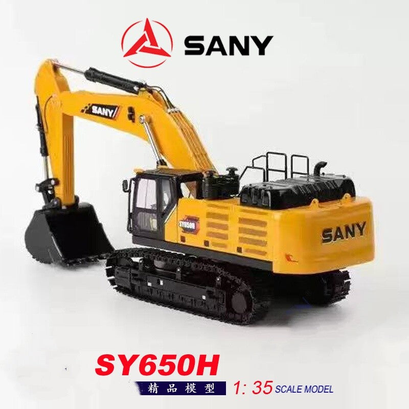1:35 SANY SY650H Excavator Construction Machine Equipment Diecast Model