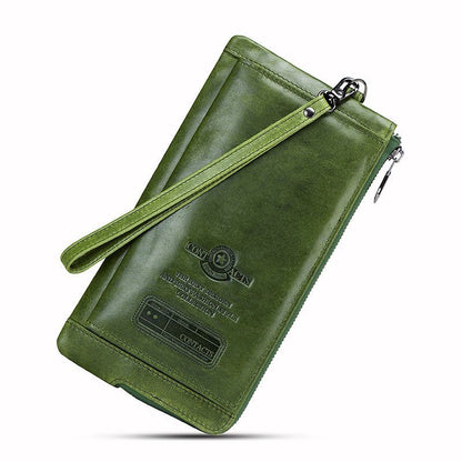 Leather Fashion Long Wallet Women Card Holder Zipper Coin Purse Clutch Bag 1 PC