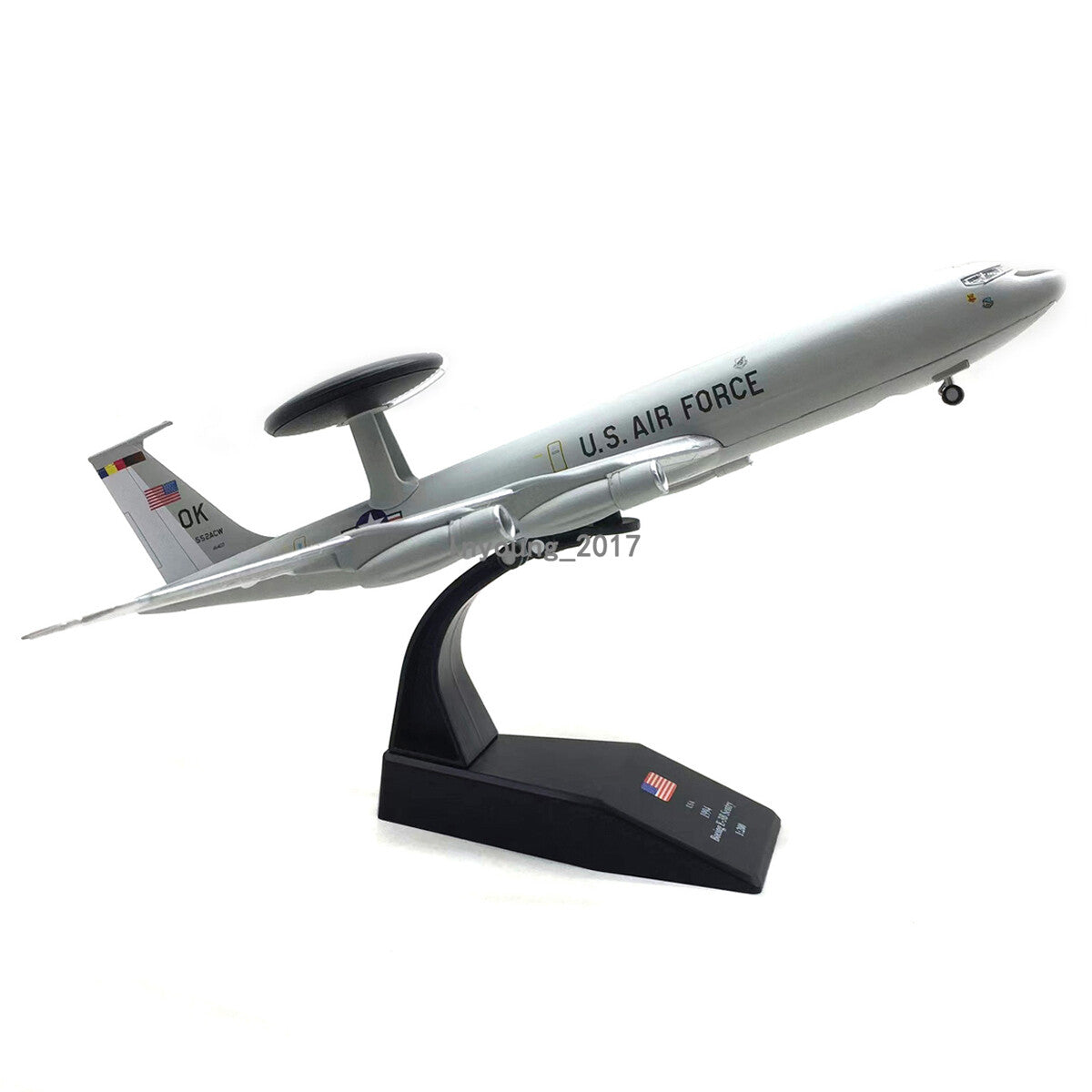1:200 Boeing E-3 Sentry AWACS Airplane Model Diecast Military Army Plane Model
