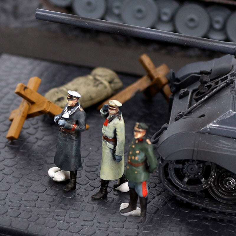 1/72 3Pcs/Set German Marshal Commander Officer Soldier Model