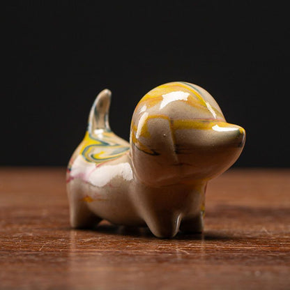 Ceramic Rabbit Tea Pet Decoration Living Room Office Porch Decoration