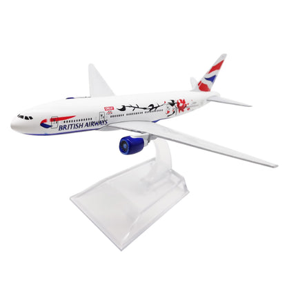 1/400 Aircraft British 777 B777 Plum Plane Model Plane Souvenir Static Display