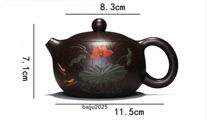 Chinese Yixing Zisha Clay Handmade Exquisite Teapot