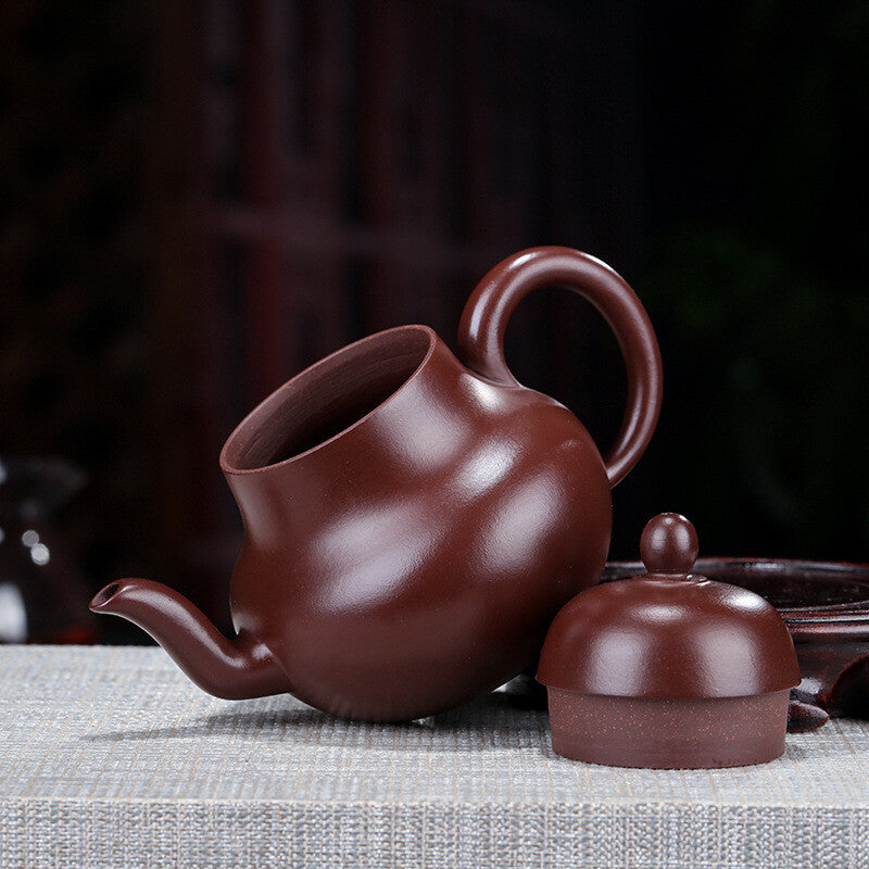 China Yixing Zisha Pottery Purple Zhu Clay Handmade Mesh Teapot 思婷