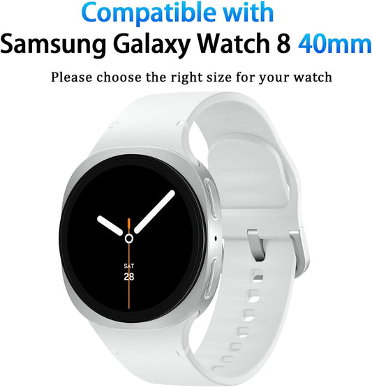 [6+6 Pack] for Samsung Galaxy Watch 8 Screen Protector Case 40Mm, Anti-Fog Tempe