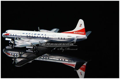 1:400 GeminiJets NATIONAL Lockheed L-188A Passenger Airplane Diecast Plane Model