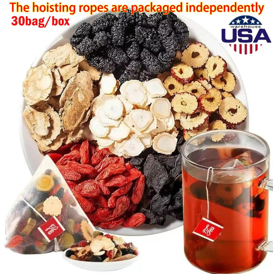 Natural Tea Formula Ginseng Five Treasure Tea, Kidney Tea Chinese Herbal Tea