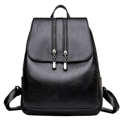 Women's Leather Backpack Travel Backpack School Bags Teenager Girl Birthday Gift