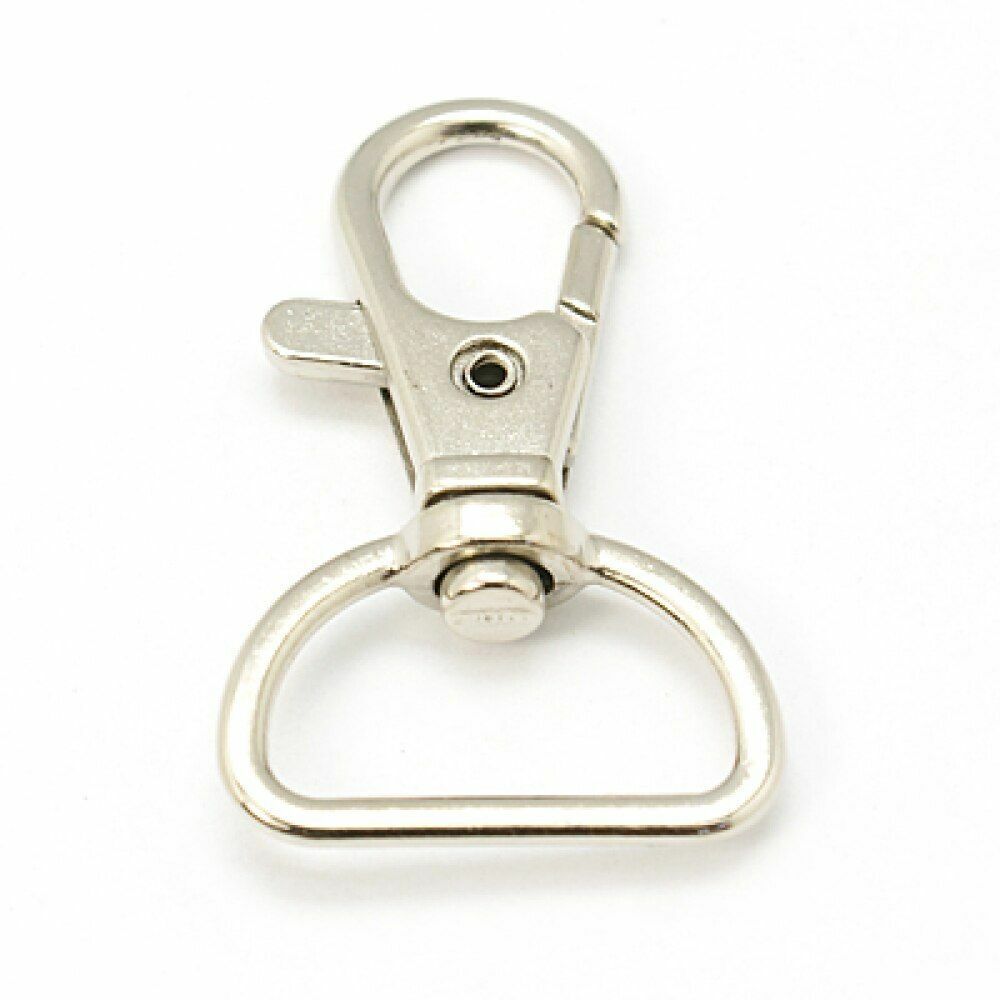 100Pcs/Lot Alloy Swivel Lanyard Snap Hooks Claw Clasps DIY Jewelry Making Supply