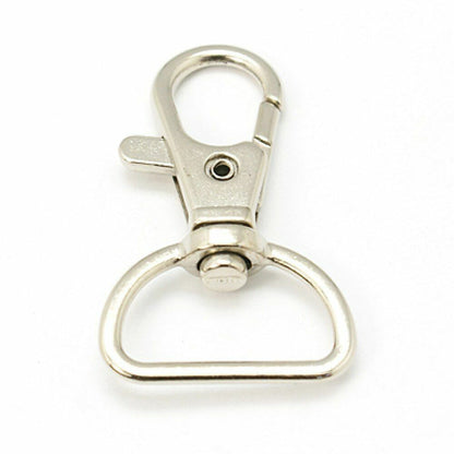 100Pcs/Lot Alloy Swivel Lanyard Snap Hooks Claw Clasps DIY Jewelry Making Supply