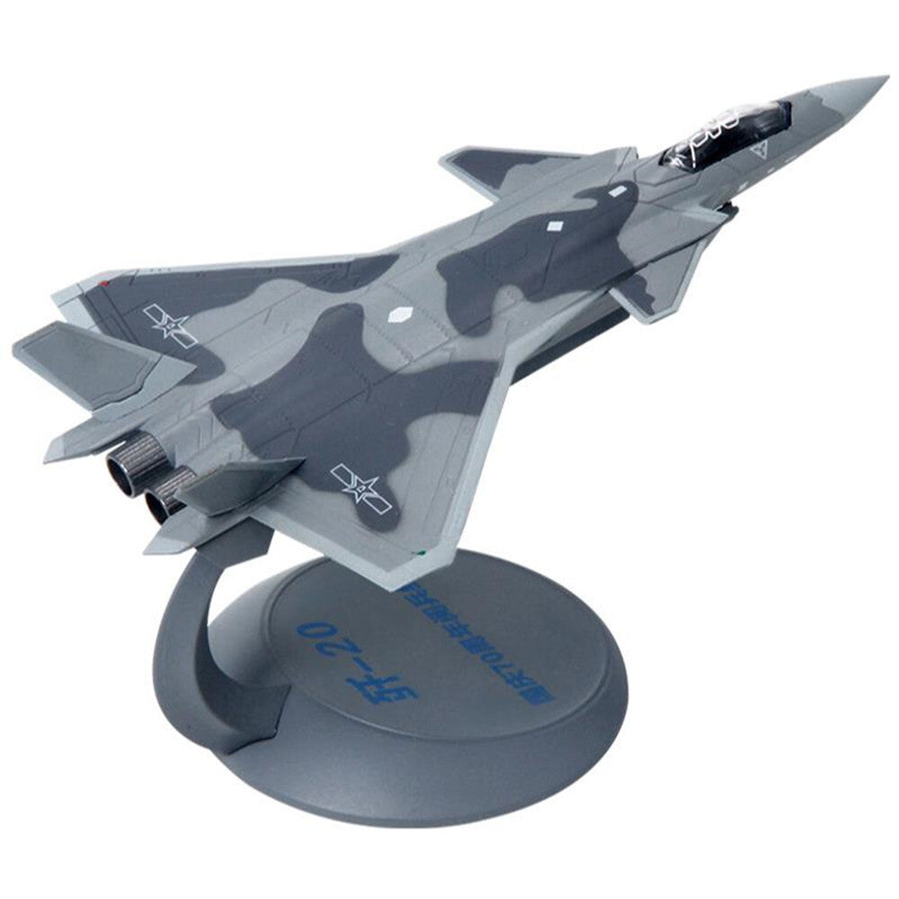 1:144 J-20 Aircraft Model Simulation Military Sciene Fighter Finished Ornaments