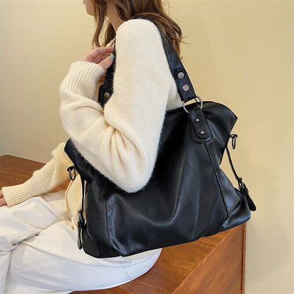 Shoulder Bags Women Shopper Bag Zipper Leather Bag Lady Travel Tote Handbag