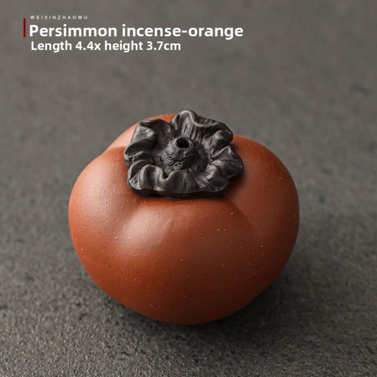 Ceramic Persimmon Incense Burner Tea Pet 4.4cm Tea Play Kungfu Tea Ceremony