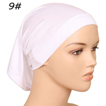 Muslim Head scarf Inner Hijab Caps Islamic Underscarf Ninja Scarf hat Unisex
