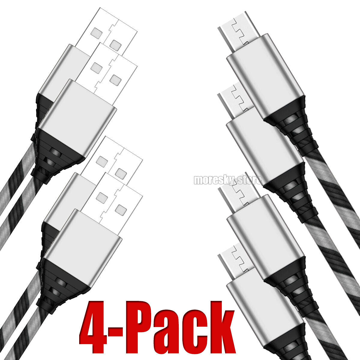 4x Micro USB Charging Cable 3/6/10ft Data Charge Cord For LG Harmony K20 V/Plus