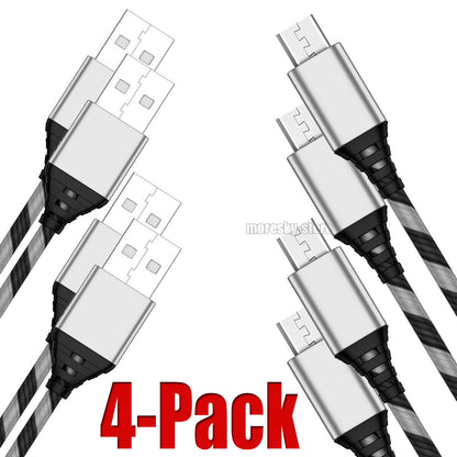 4x Micro USB Charging Cable 3/6/10ft Data Charge Cord For LG Harmony K20 V/Plus