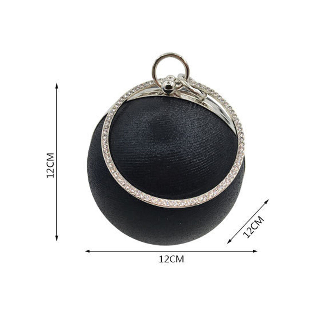 Women Round Ball Shoulder Messenger Bag Party Evening Clutch Fashion Phone Purse
