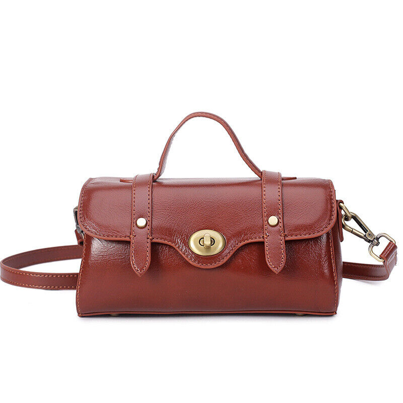 Vintage Messenger Handbag, Real Leather Crossbody Shoulder Bag Cambridge Bag