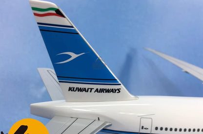37CM 1:200 Risesoon KUWAIT BOEING 777-300 Passenger Airplane ABS Plastic Model