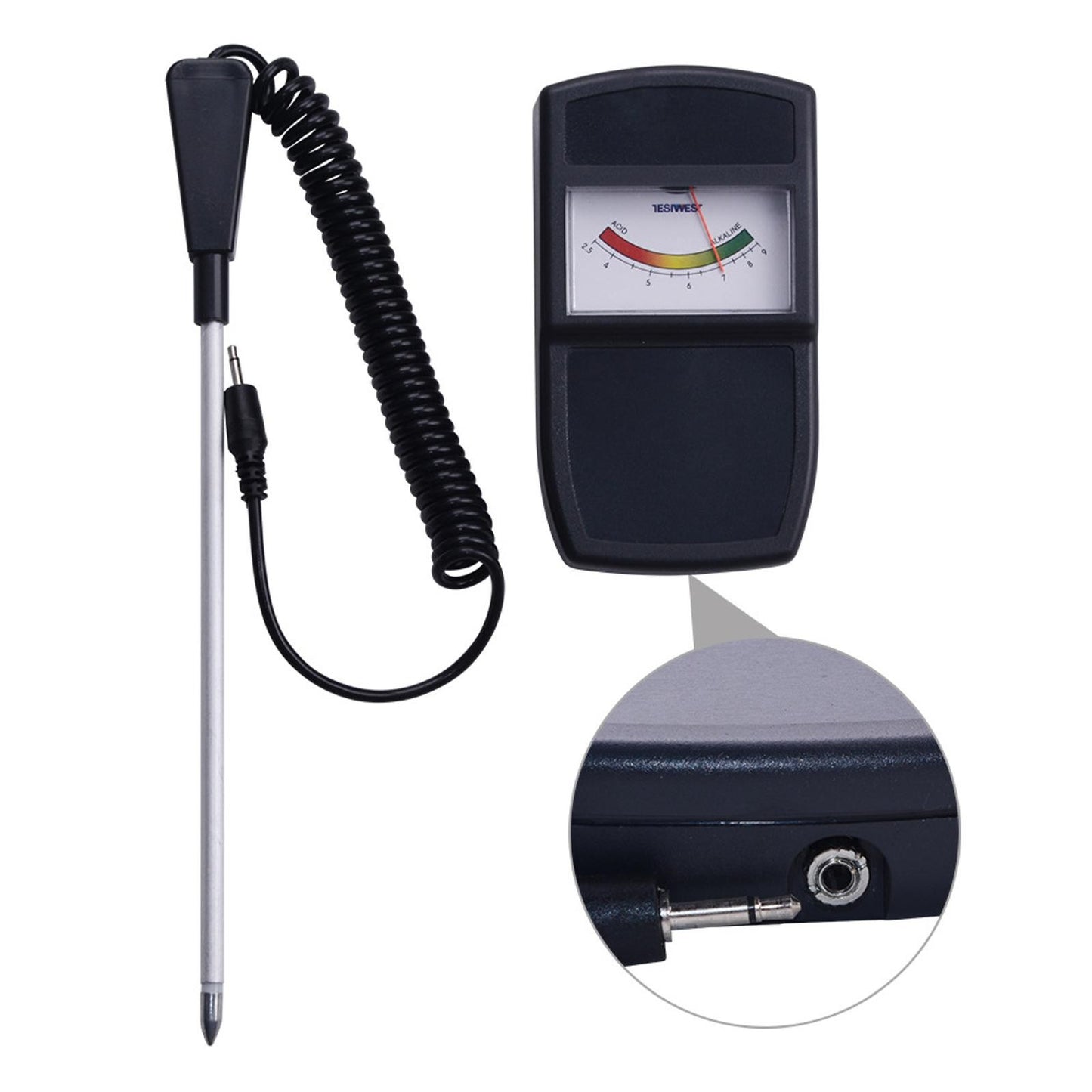 Soil Acidity Meter PH Tester Gauge Tool With Probe Plants Garden Lawn Farm