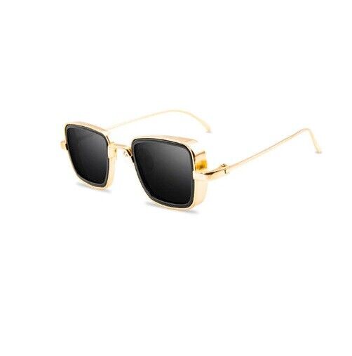 Vintage Steampunk Sunglasses Men Retro Metal Square Eyewear Trendy Women Shades