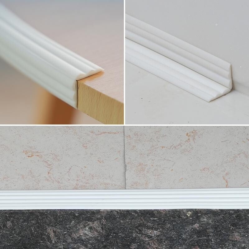 3Meter Flexible Edge Trim Molding Strip Self-Adhesive Furniture Frame Ceiling