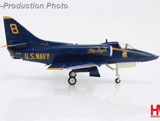 1:72 HM A-4E "Blue Angels" No. 8 airplane, US Navy 2008 Fighter Diecast Model