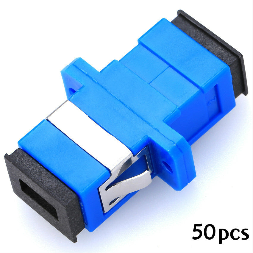 50pcs/lot SC Fiber Optic Adapter SC Flange Coupler SC/UPC Adaptor Fiber Coupler