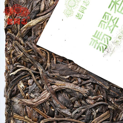 2019 Haiwan Bulang Mountain Old Tree Emerald Incense Pu-erh Raw Puer Brick 250g