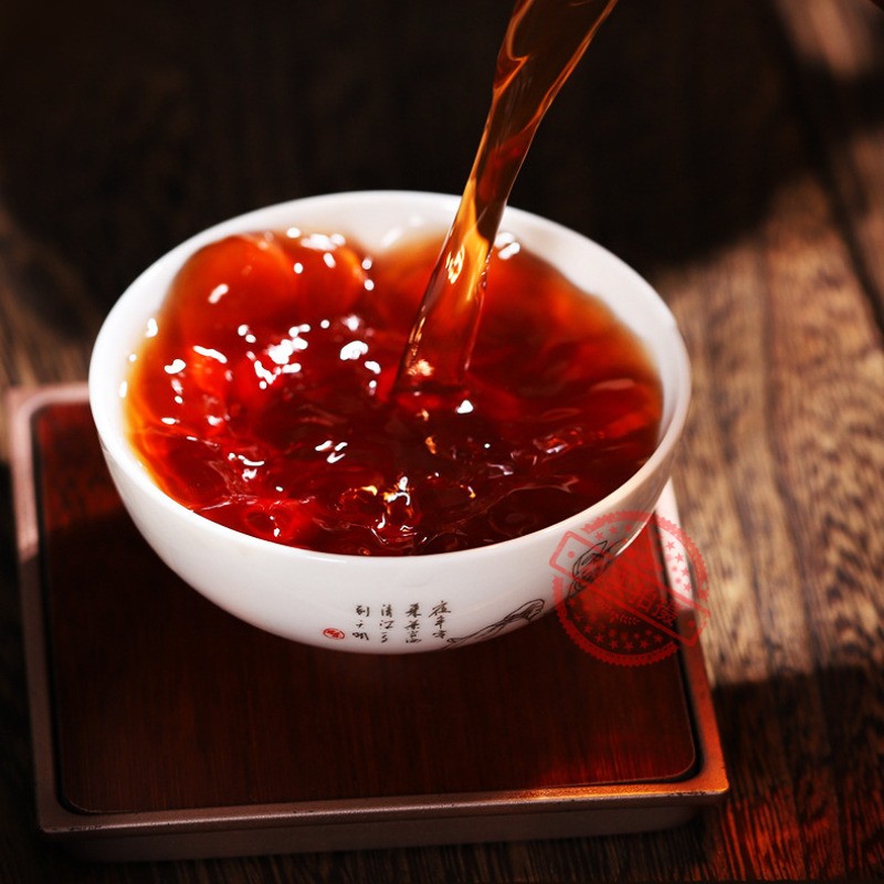 357g Palace Pu Erh Ripe Tea Yunnan Qizi Cake Tea Ancient Tree Tea