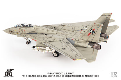 1:72 JC Wings Grumman F-14A Tomcat U.S. NAVY VF-41 Fighter Diecast Plane Model