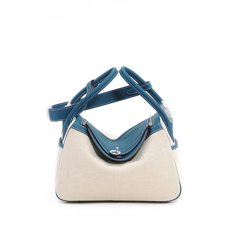 Handbag Bags Luxury Real Leather Bag Canvas Shoulder Purse 26*14*19 /30*16*21 CM