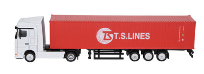 1:87 40GP Metal Shipping Container Truck Model Toy Home Office Decor Gift