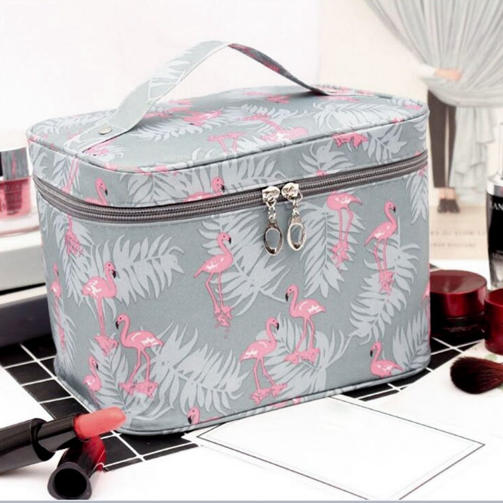 Square Cosmetics Storage Bags Travel Pouch Toiletries Organizer S/M/L Polyester