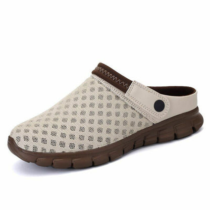 Summer Sandals Mesh Shoes Breathable Beach Slippers Water Hollow Wading Clogs