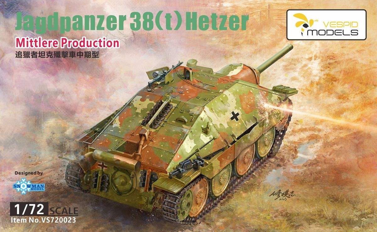 VESPID MODELS VS720023 1/72 Jagdpanzer38(t)Hetzer Mid Production