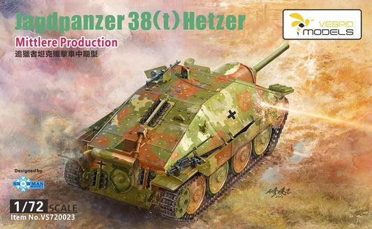 VESPID MODELS VS720023 1/72 Jagdpanzer38(t)Hetzer Mid Production