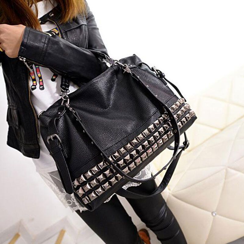 Women's Vegan Leather Luxury Messenger Large Bag Big Shoulder Crossbody Handbag