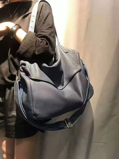 Cowhide Woven Bag is a One-Shoulder Cross-slung Bag for Women