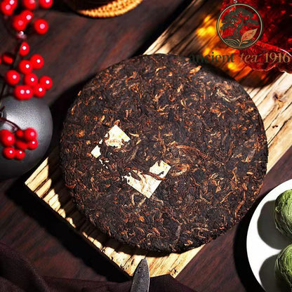 357g 2019 Jinya Pu'er Ripe Tea Yunnan Pu Erh Tea Cake